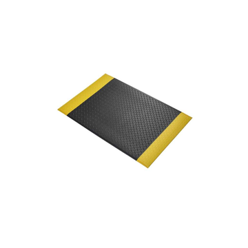Tapis Antifatigue ORTHOMAT – Postes de Travail Secs – 9,5 mm – 60 × 90 cm · Noir / Jaune