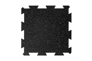 Dalles Fitness Puzzle 50x50 cm – Noir + 10% EPDM gris