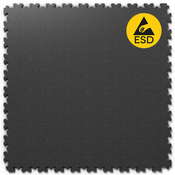 Dalle PVC Clipsable Fortelock ESD - 7mm – Noir