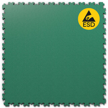 Dalle PVC Clipsable Fortelock ESD - 7mm – Vert
