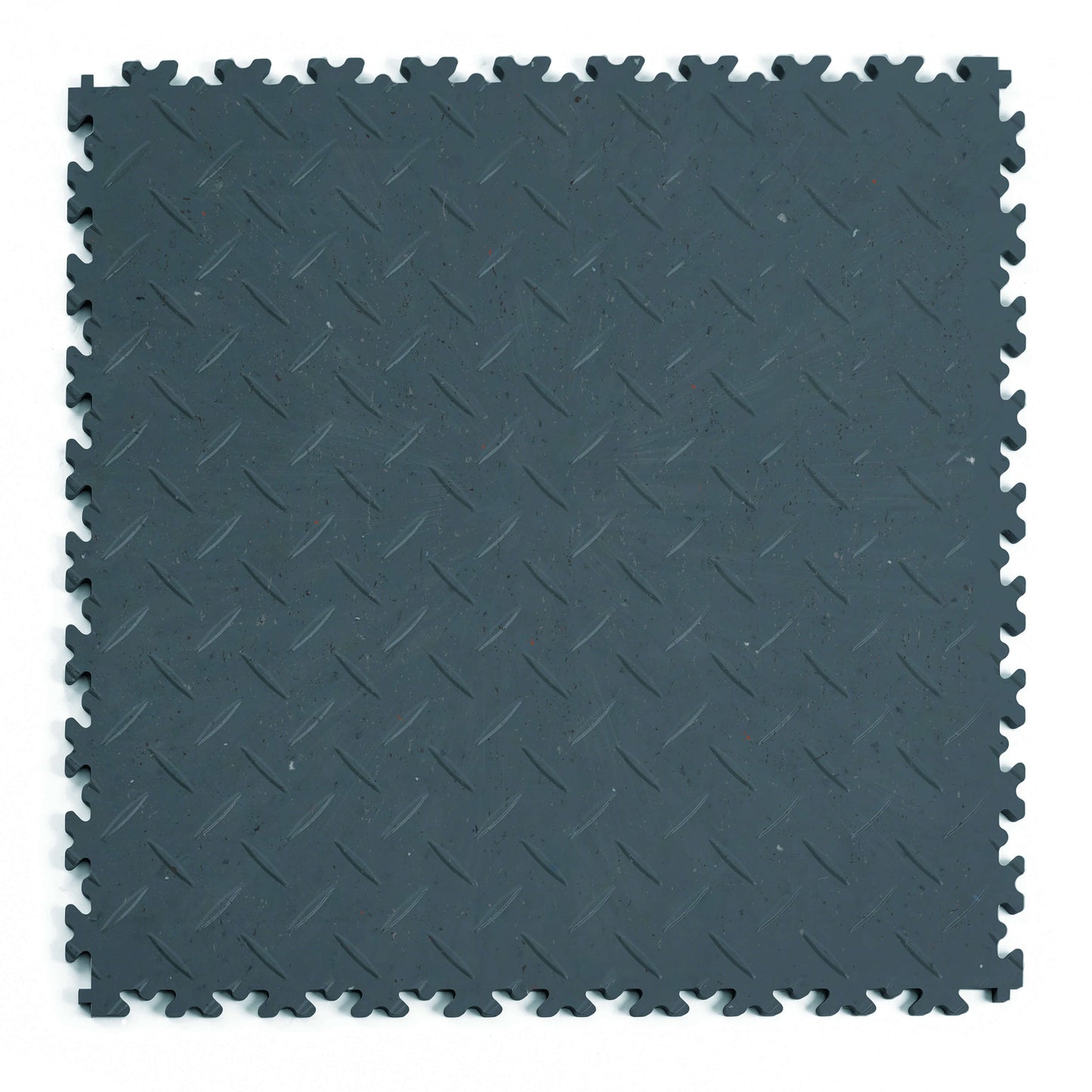 Dalle PVC Clipsable Fortelock Industry 7mm - ECO - Finition Larmée - Coloris Bleu - Version écologique et résistante, idéale pour les ateliers, garages et environnements industriels.