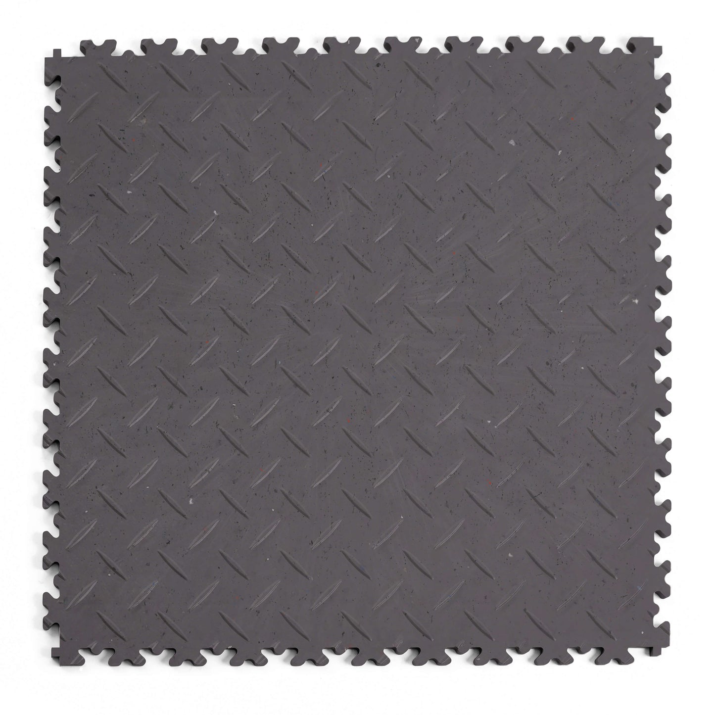 Dalle PVC Clipsable ECO 7mm - Finition Larmée - Gris - Sol durable et écologique, conçu pour ateliers, garages et entrepôts.