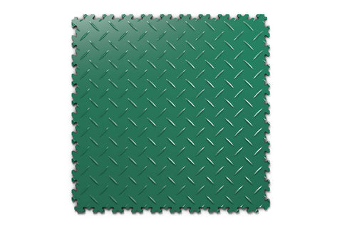 Dalle PVC Clipsable Fortelock Industry - 7mm – Larmée (2010) – Vert