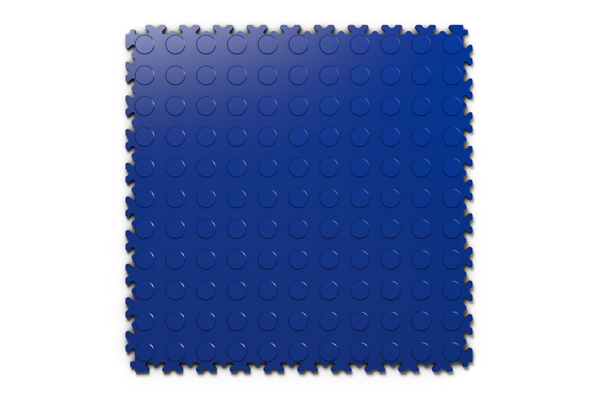 Dalle PVC Clipsable Fortelock Industry 7mm - Finition Pastillée - Standard - Coloris Bleu - Durable et esthétique, idéale pour les ateliers, garages et centres logistiques.