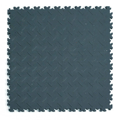Dalle Fortelock Ultra 10mm - ECO - Larmée - Bleu - Sol écologique et robuste, adapté aux ateliers et espaces logistiques.