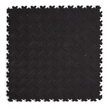 Dalle PVC Clipsable Fortelock Industry Ultra - 10mm – Larmée (2410) · Noir Classique