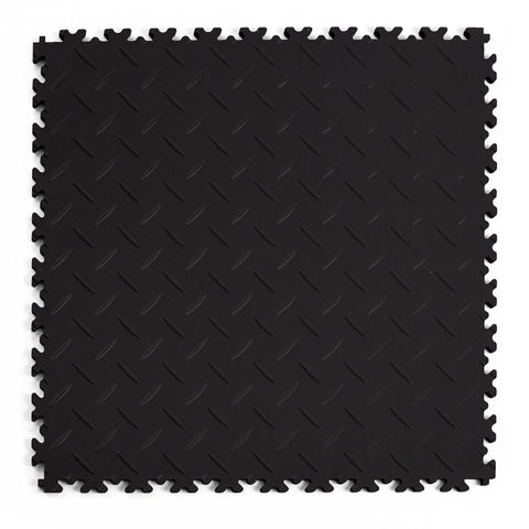Dalle PVC Clipsable Fortelock Industry - 7mm – Larmée (2010) – Noir