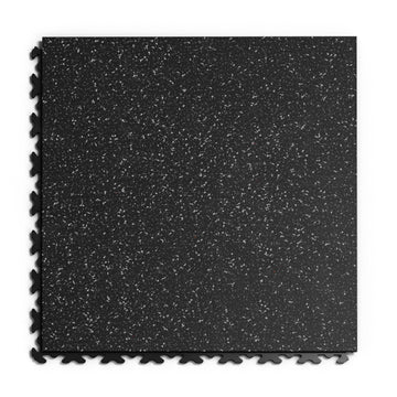 Dalle PVC Clipsable Fortelock Invisible Impression Granit – 6,7 mm – Noir Classique · Quartz
