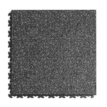 Dalle PVC Clipsable Fortelock Invisible Impression Granit – 6,7 mm – Graphite Classique · Noir