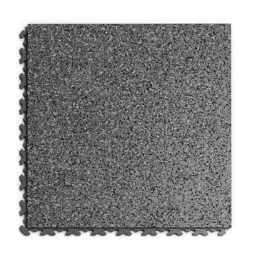 Dalle PVC Clipsable Fortelock Invisible Impression Granit – 6,7 mm – Graphite · Noir