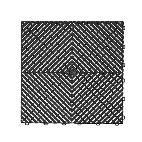 Dalle de sol AERO pour garage et atelier – Noir