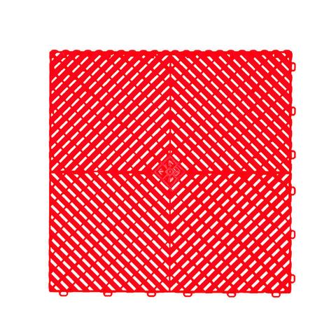 Dalle de sol AERO pour garage et atelier – Rouge