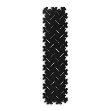 Bande de marquage PVC Fortelock Industry Ultra 10 mm - Étroite – Larmée (2414) · Noir