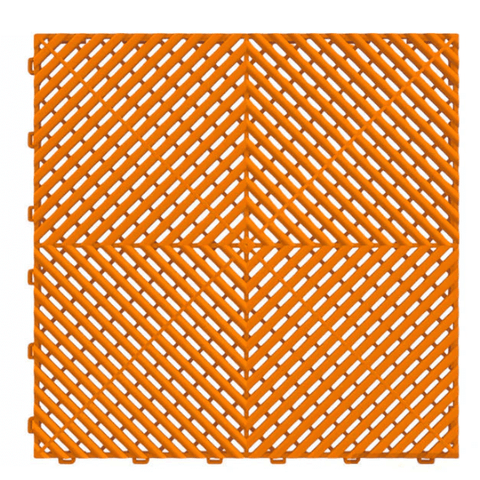 Dalle de sol AERO pour garage et atelier – Orange