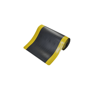 Deckplate - Tapis anti-fatigue industriel haute résistance - 15 mm – Noir / Jaune