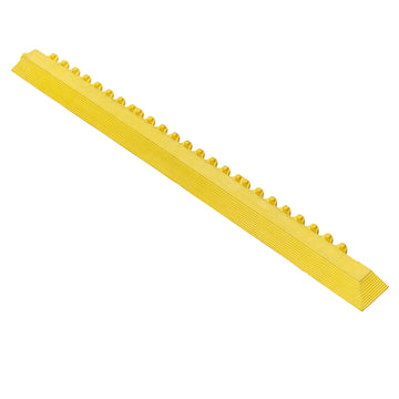 Dalle anti-fatigue ESD Fatigue-Step Solid – 90 × 90 cm – 18 mm – Bordure mâle jaune – 1 m × 75 mm