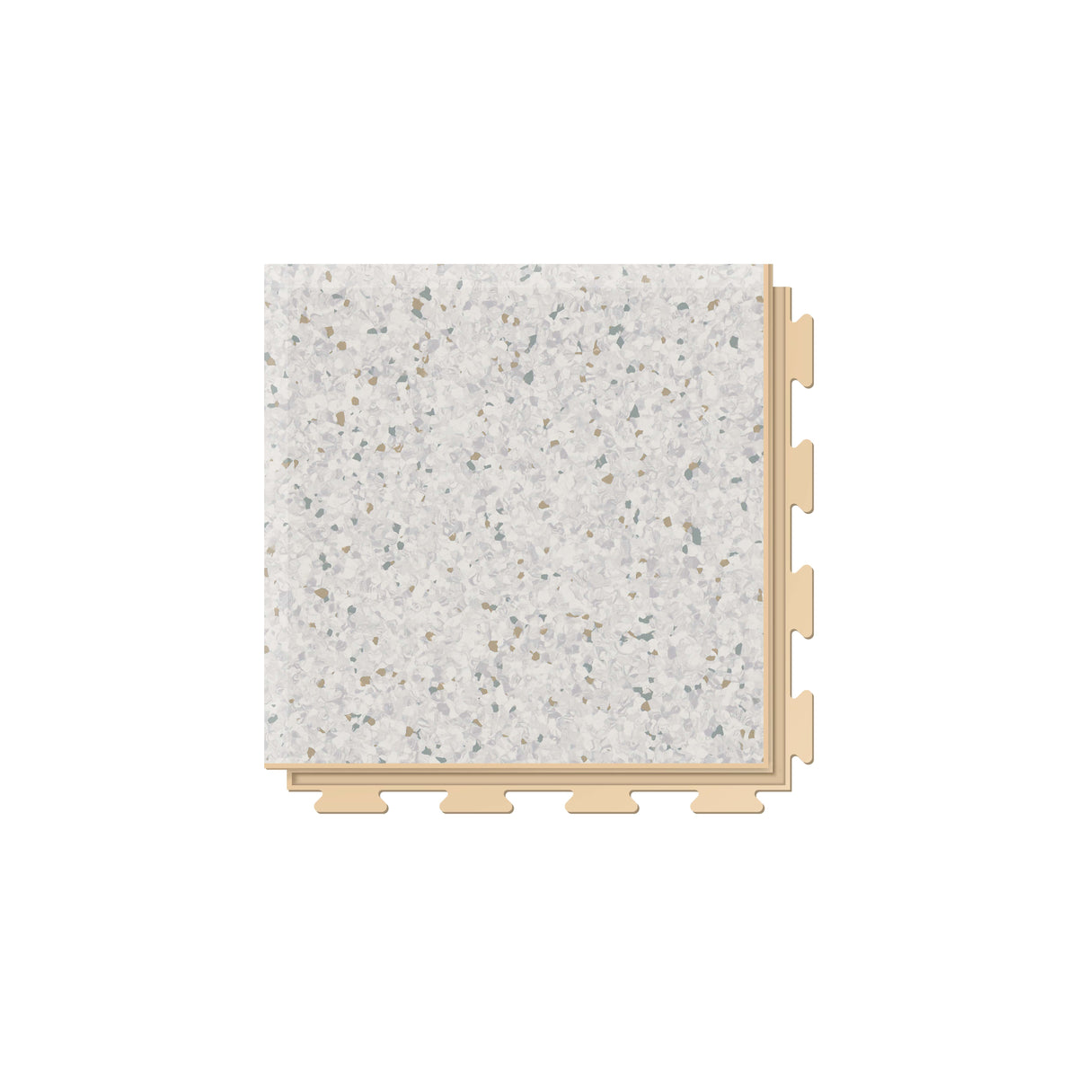 Angle PVC clipsable Fortelock Business – Sauda Gold Rush, Beige, modèle B