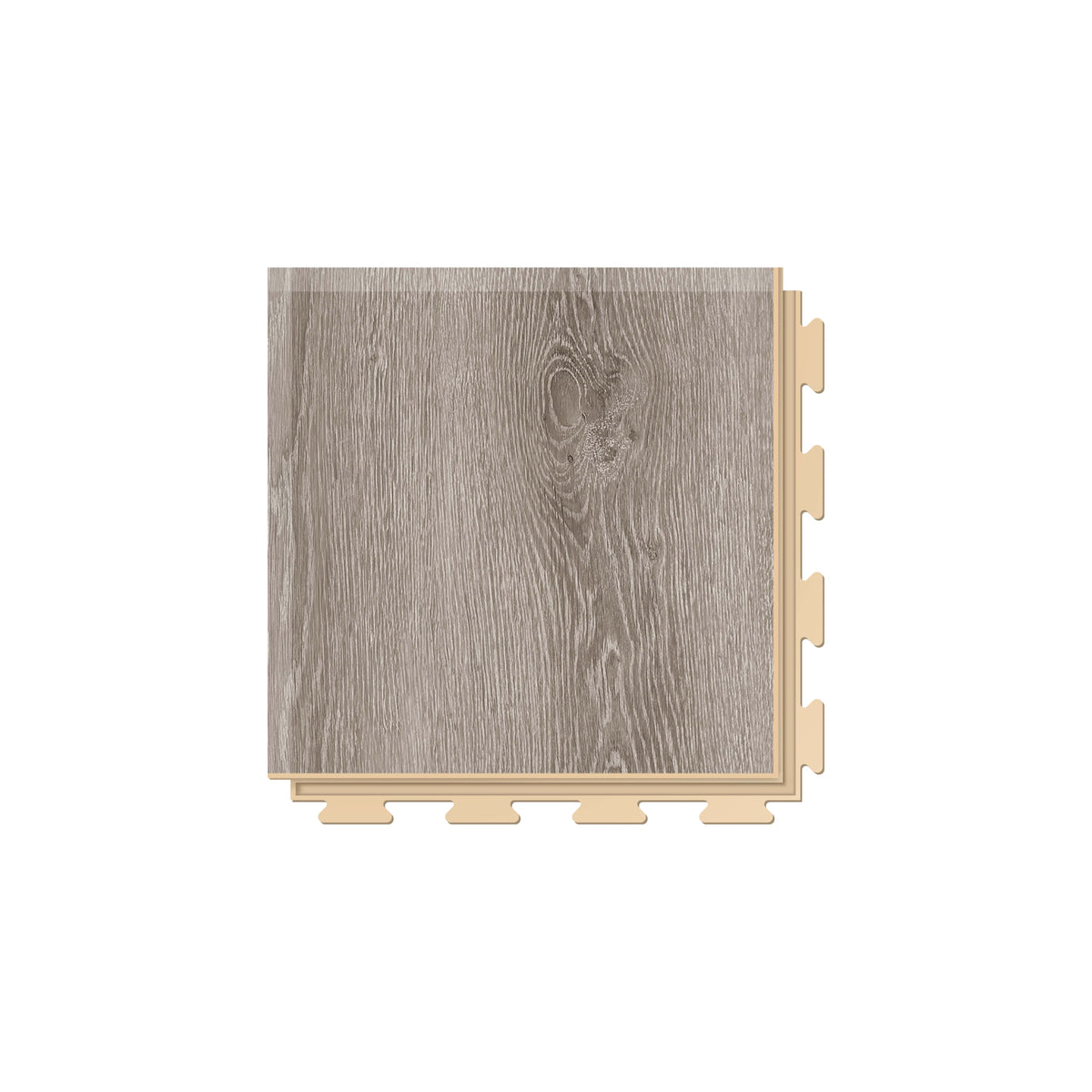 Angle PVC clipsable Fortelock Business – Scandinavian Oak, Beige, modèle B