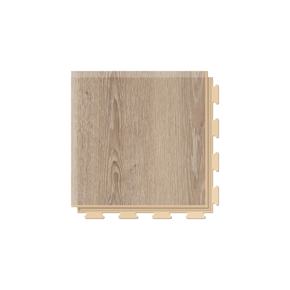 Angle PVC clipsable Fortelock Business – Tyrolean Oak, Beige, modèle B