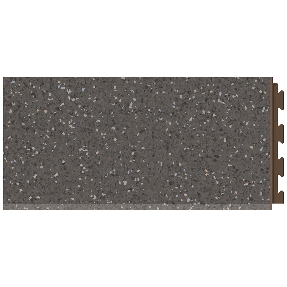 Rampe PVC clipsable Fortelock Business – Sauda Cold Lava, Marron, modèle A