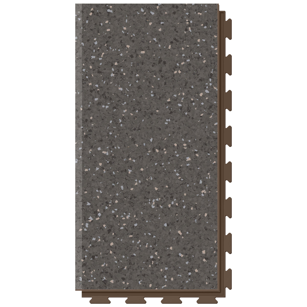 Rampe PVC clipsable Fortelock Business – Sauda Cold Lava, Marron, modèle B