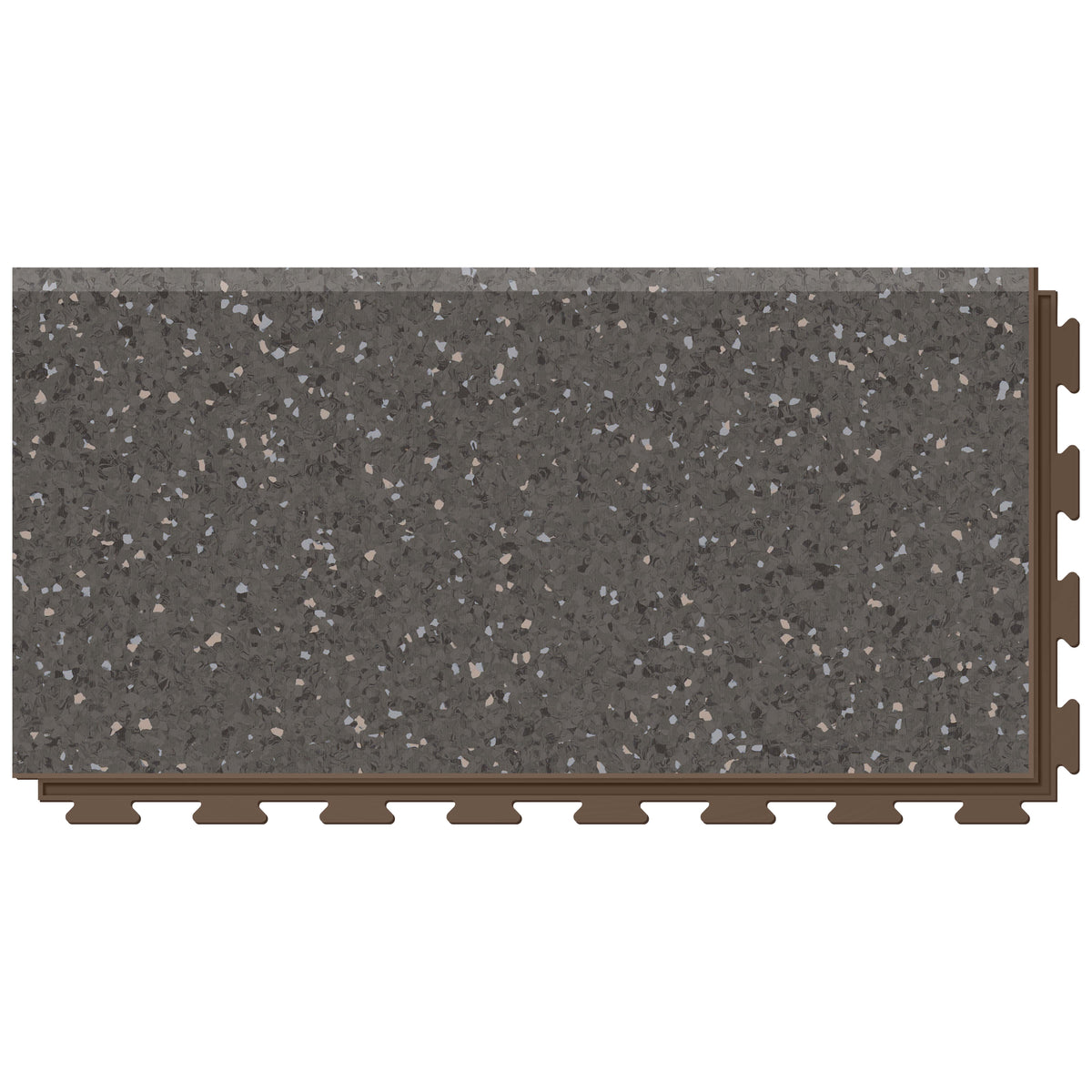 Rampe PVC clipsable Fortelock Business – Sauda Cold Lava, Marron, modèle D