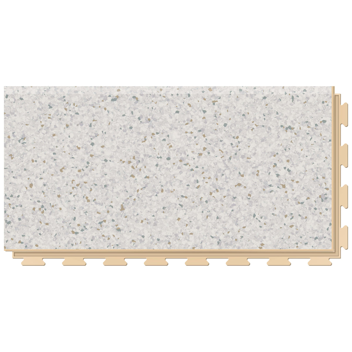 Rampe PVC clipsable Fortelock Business – Sauda Gold Rush, Beige, modèle D