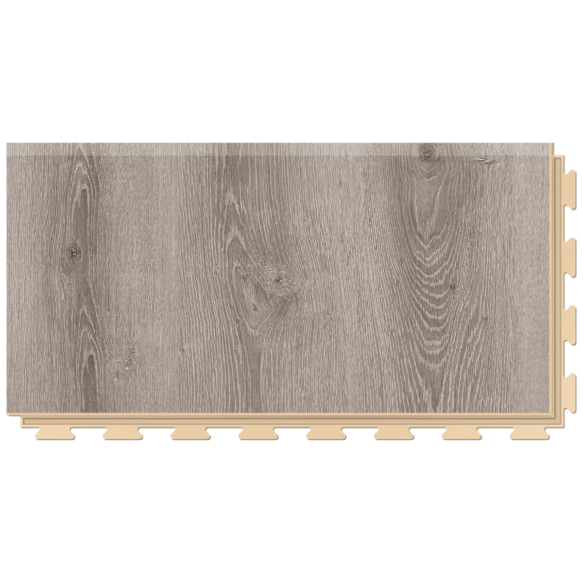 Rampe PVC clipsable Fortelock Business – Scandinavian Oak, Beige, modèle D