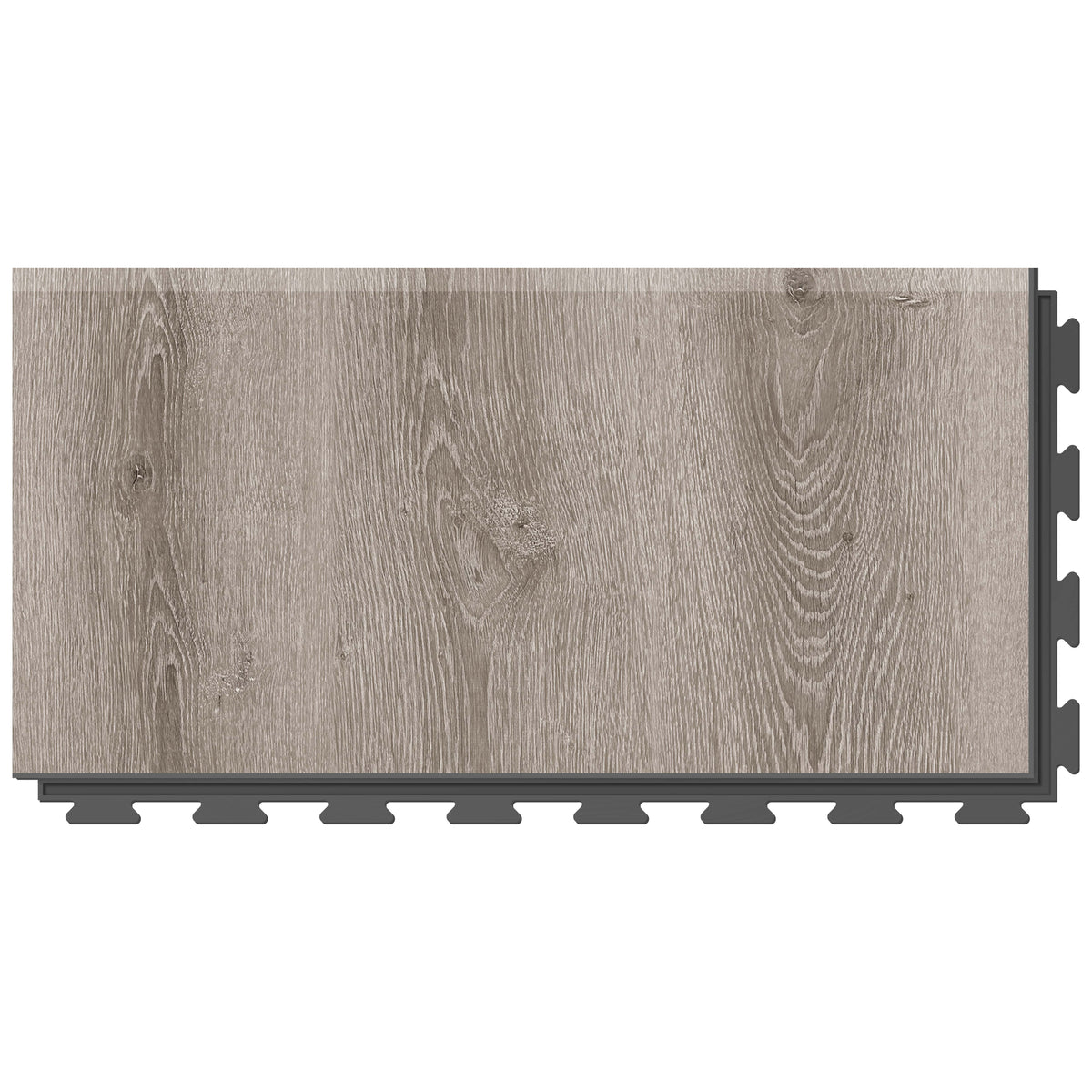 Rampe PVC clipsable Fortelock Business – Scandinavian Oak, Graphite, modèle D