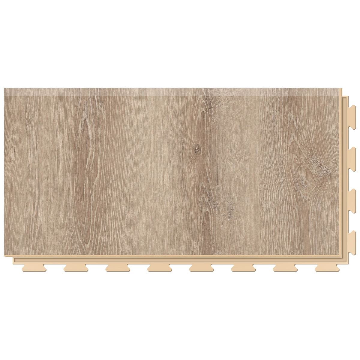 Rampe PVC clipsable Fortelock Business – Tyrolean Oak, Beige, modèle D