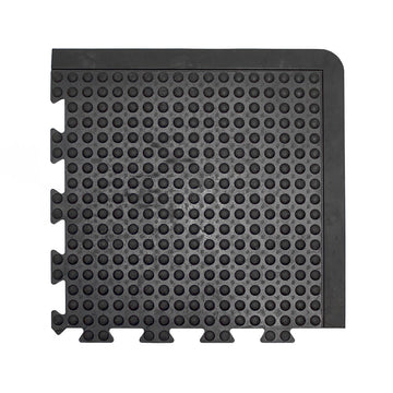 Dalles anti-fatigue à bulles Bubblemat Connect – 50 × 50 cm – Emboîtables – Noir