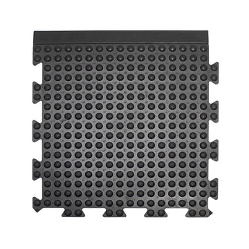 Dalles anti-fatigue à bulles Bubblemat Connect – 50 × 50 cm – Emboîtables – Noir
