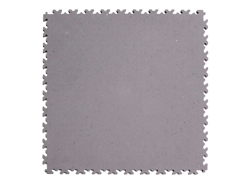 Dalle PVC clipsable Fortelock Industry Ultra 10mm - Eco-recyclée - Gris clair - Finition Cuir 2420