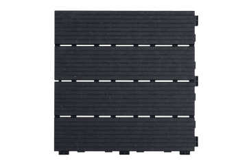 Dalle de Terrasse Tereco™ - Clipsable & Drainante (Aspect Bois / Ardoise) – Graphite