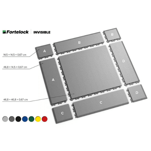 Rampe pour dalle PVC Clipsable Fortelock Invisible - Fortelock