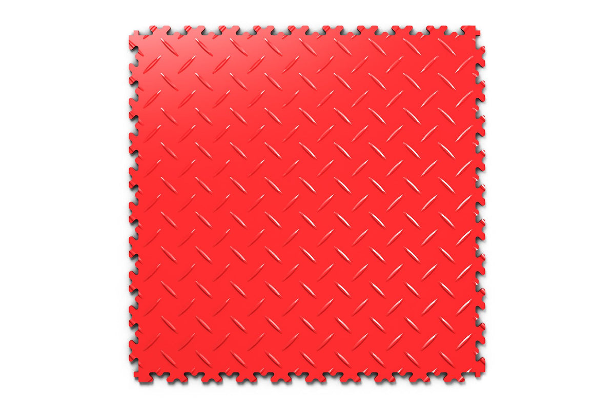 Dalle PVC clipsable Fortelock Industry Ultra 10 mm – Standard, Larmée (2410), Rouge