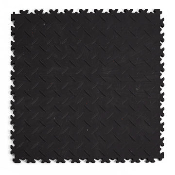Dalle PVC Clipsable Fortelock Industry Ultra - 10mm – Larmée (2410) · Noir Classique