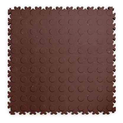Dalle PVC clipsable Fortelock Industry 7 mm – ECO, Pastillée (2040), Marron Classique