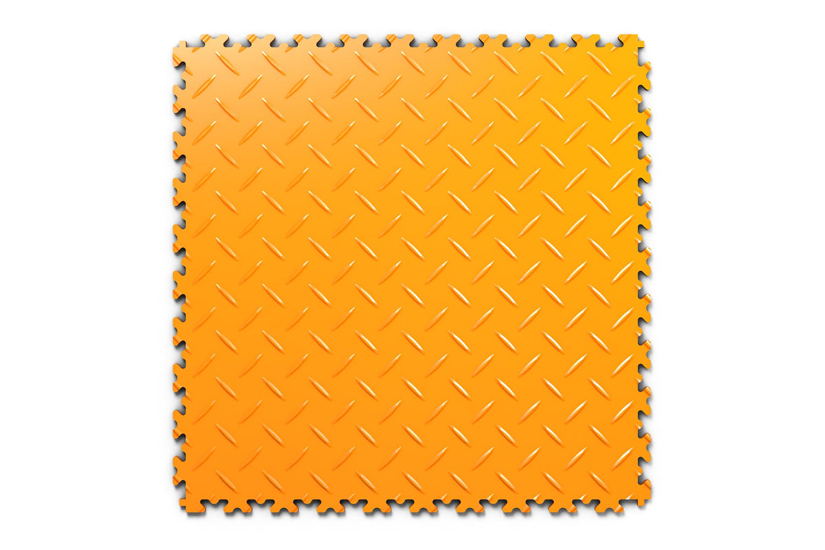 Dalle PVC clipsable Fortelock Industry Ultra 10 mm – Standard, Larmée (2410), Orange