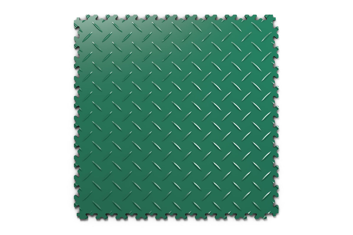 Dalle PVC clipsable Fortelock Industry 7 mm – Standard, Larmée (2010), Vert