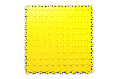 Dalle PVC clipsable Fortelock Industry 7 mm – Standard, Pastillée (2040), Jaune