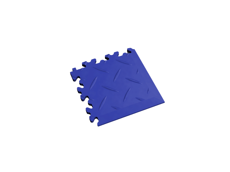 Angle pour dalle PVC Clipsable Fortelock Industry - Bleu - Finition Larmée - 7mm