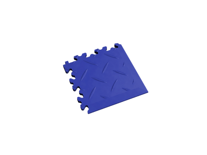 Angle pour dalle PVC Clipsable Fortelock Industry - Bleu - Finition Larmée - 7mm