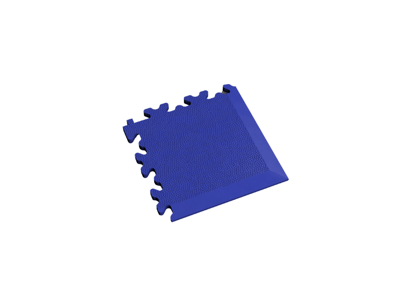 Angle pour dalle PVC Clipsable Fortelock Industry - Bleu - Finition Cuir - 7mm