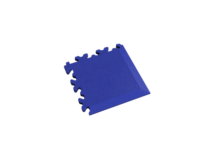 Angle pour dalle PVC Clipsable Fortelock Industry - Bleu - Finition Cuir - 7mm