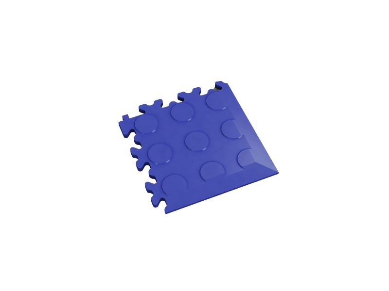 Angle pour dalle PVC Clipsable Fortelock Industry - Bleu - Finition Pastillée - 7mm