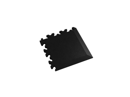 Angle pour dalle PVC Clipsable Fortelock Industry - Noir - Finition Cuir - 7mm