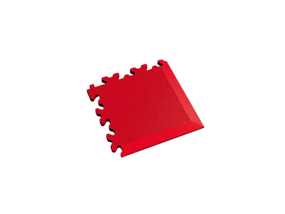 Angle pour dalle PVC Clipsable Fortelock Industry - Rouge - Finition Cuir - 7mm