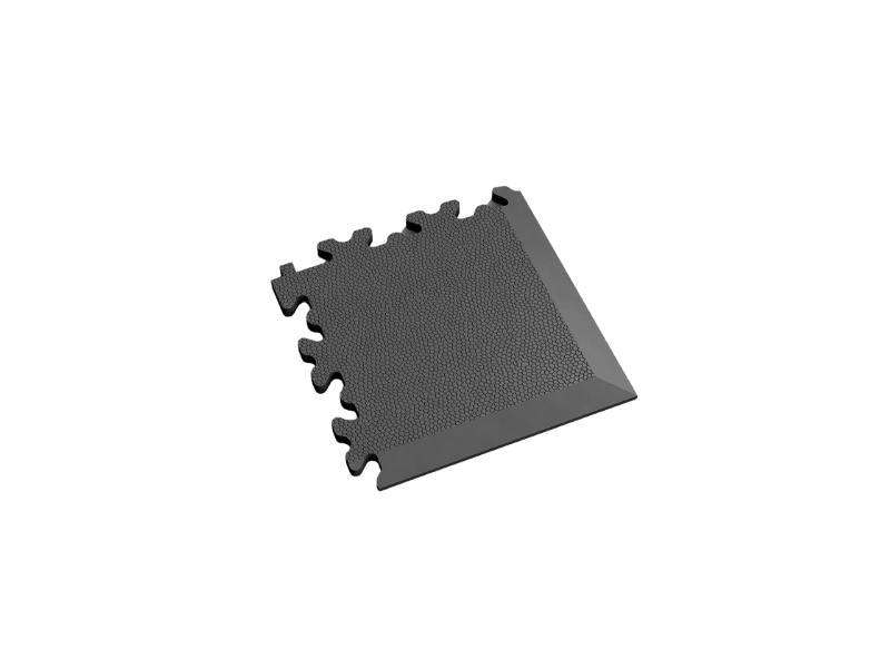 Angle pour dalle PVC Clipsable Fortelock Industry - Graphite - Finition Cuir - 7mm