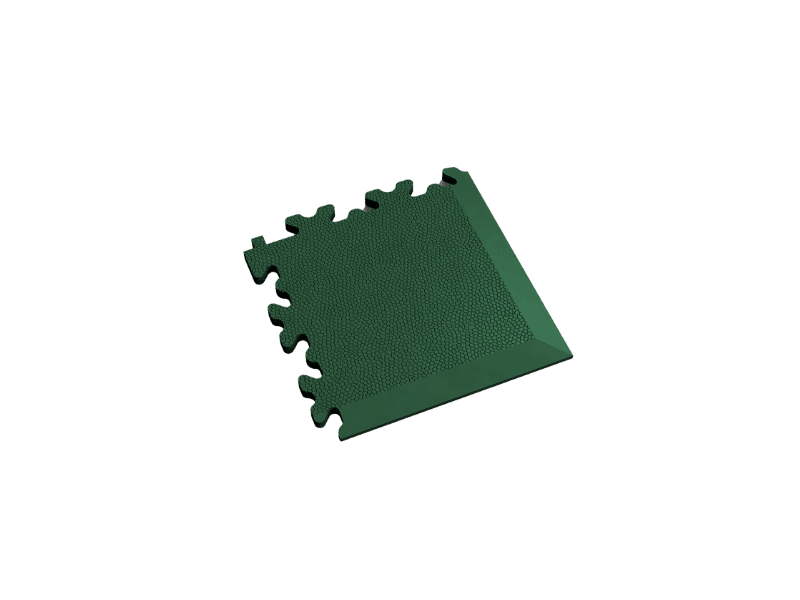 Angle pour dalle PVC Clipsable Fortelock Industry Ultra - Vert - Finition Cuir - 7mm